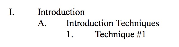indent button